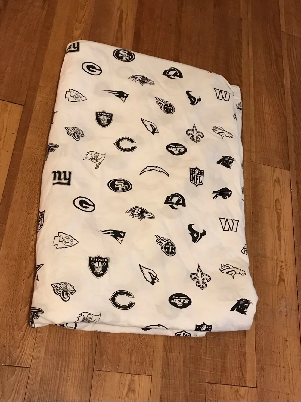 Pottery Barn teen pbteen NFL Team Logo top sheet size Twin XL